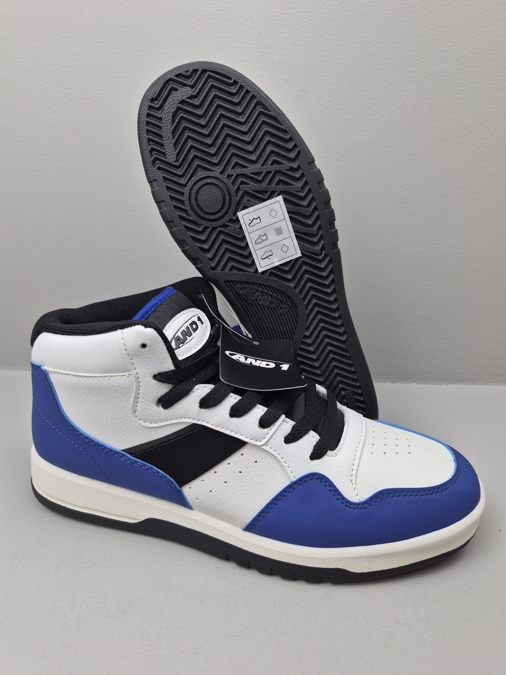New AND1 Men's Backcourt high-top basketball shoes Size  8.5